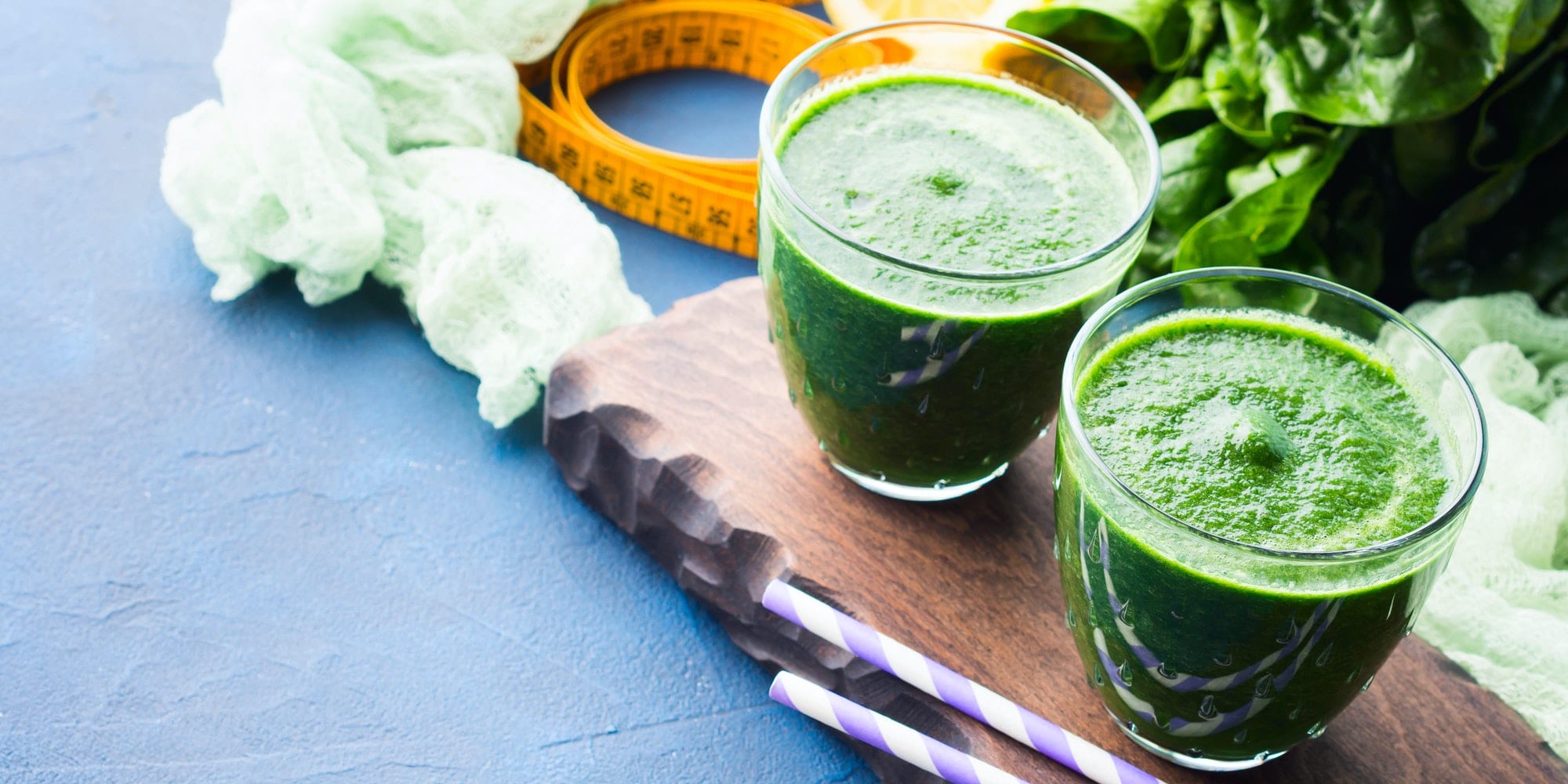 Green detox smoothie for diet